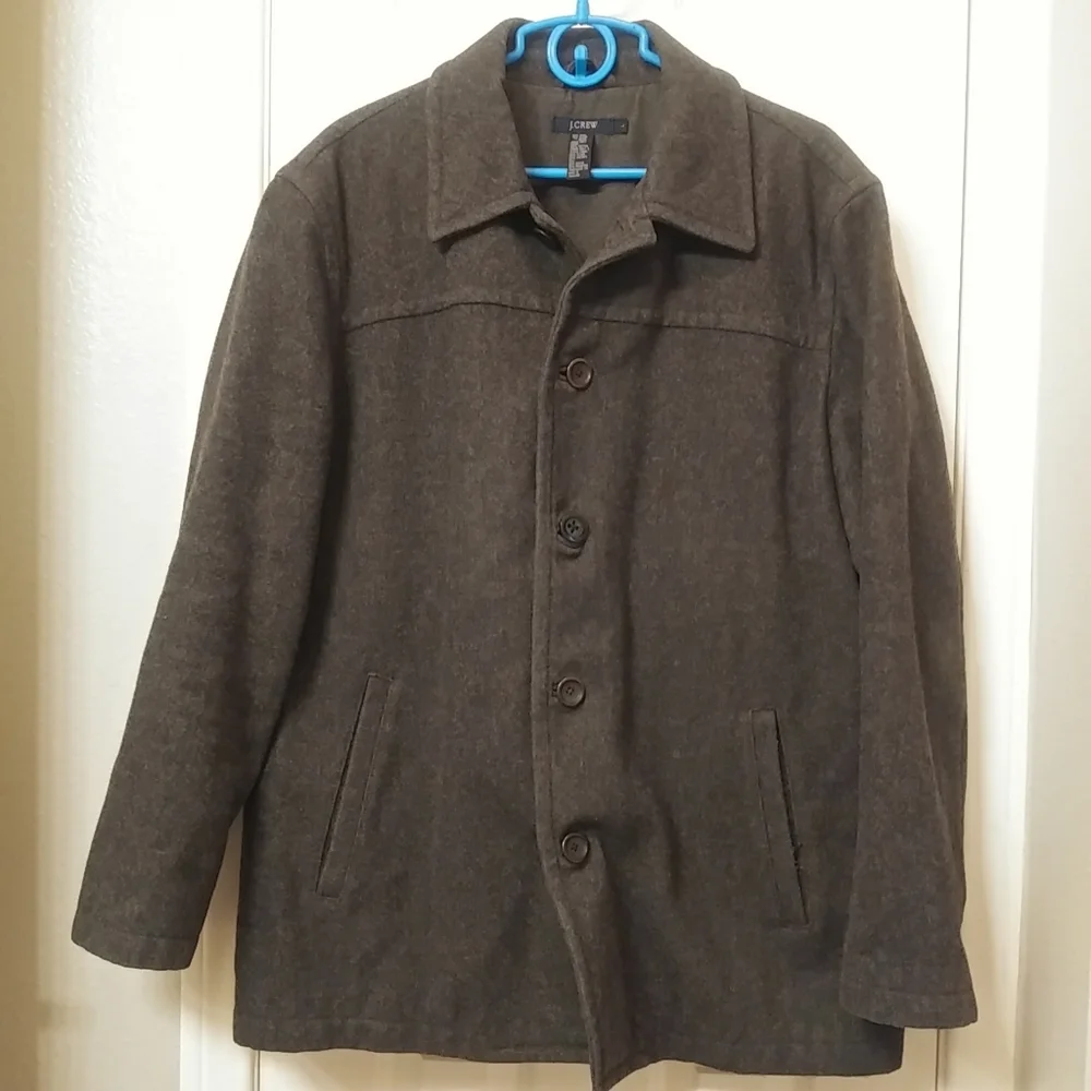 J. Crew grey wool coat